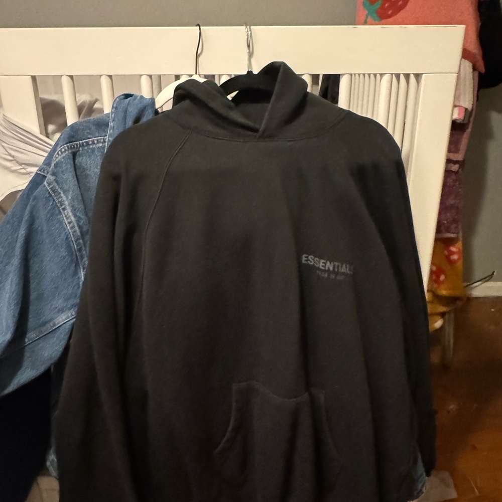Fear of God Black Pullover Hoodie Sweatshirt